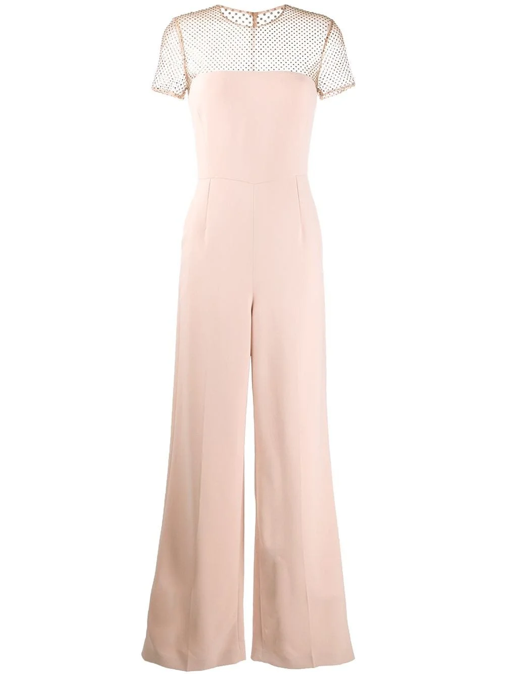 Stella McCartney Wide-Leg Mesh Jumpsuit