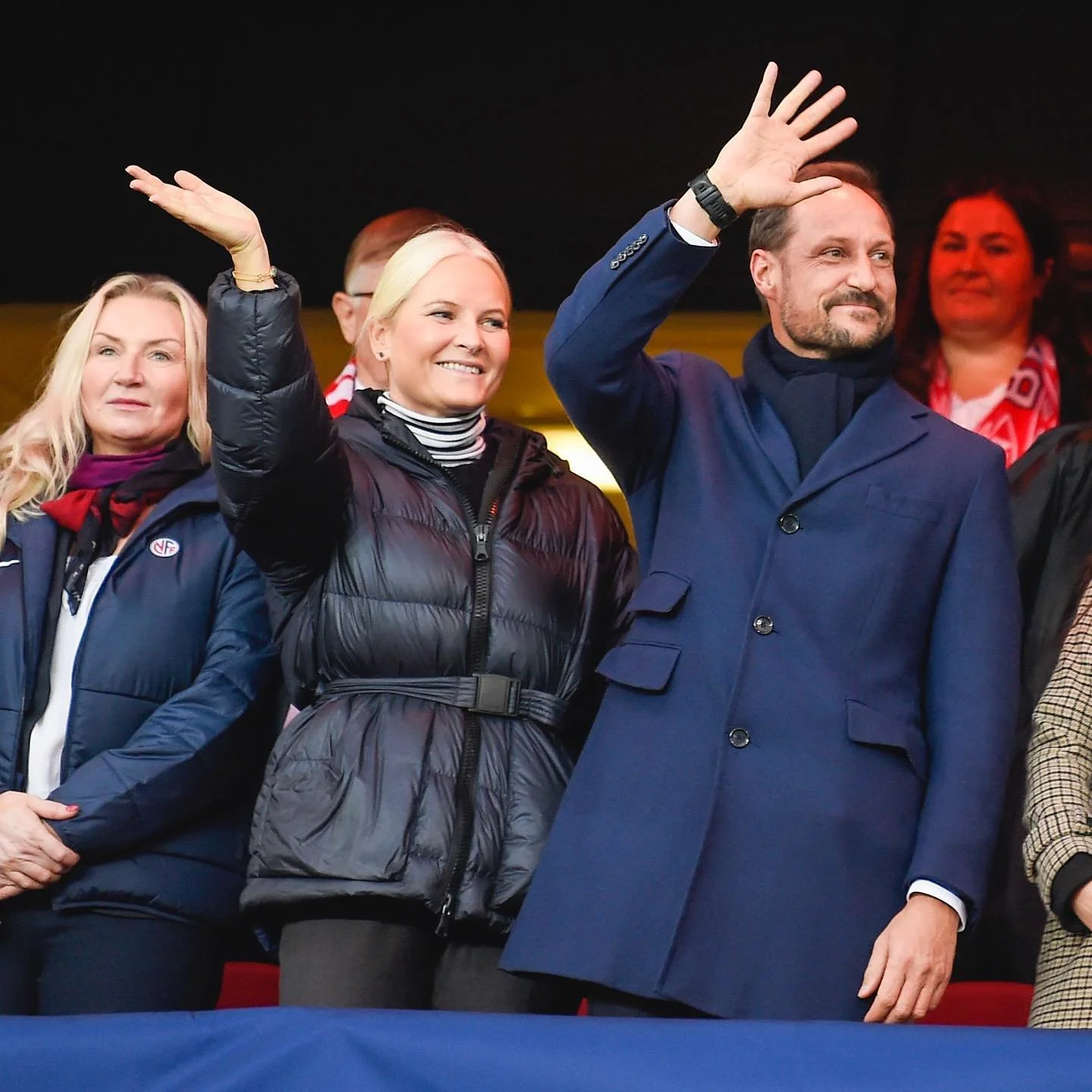 Crown Prince Haakon and Crown Princess Mette-Marit attend Women's Cup Final