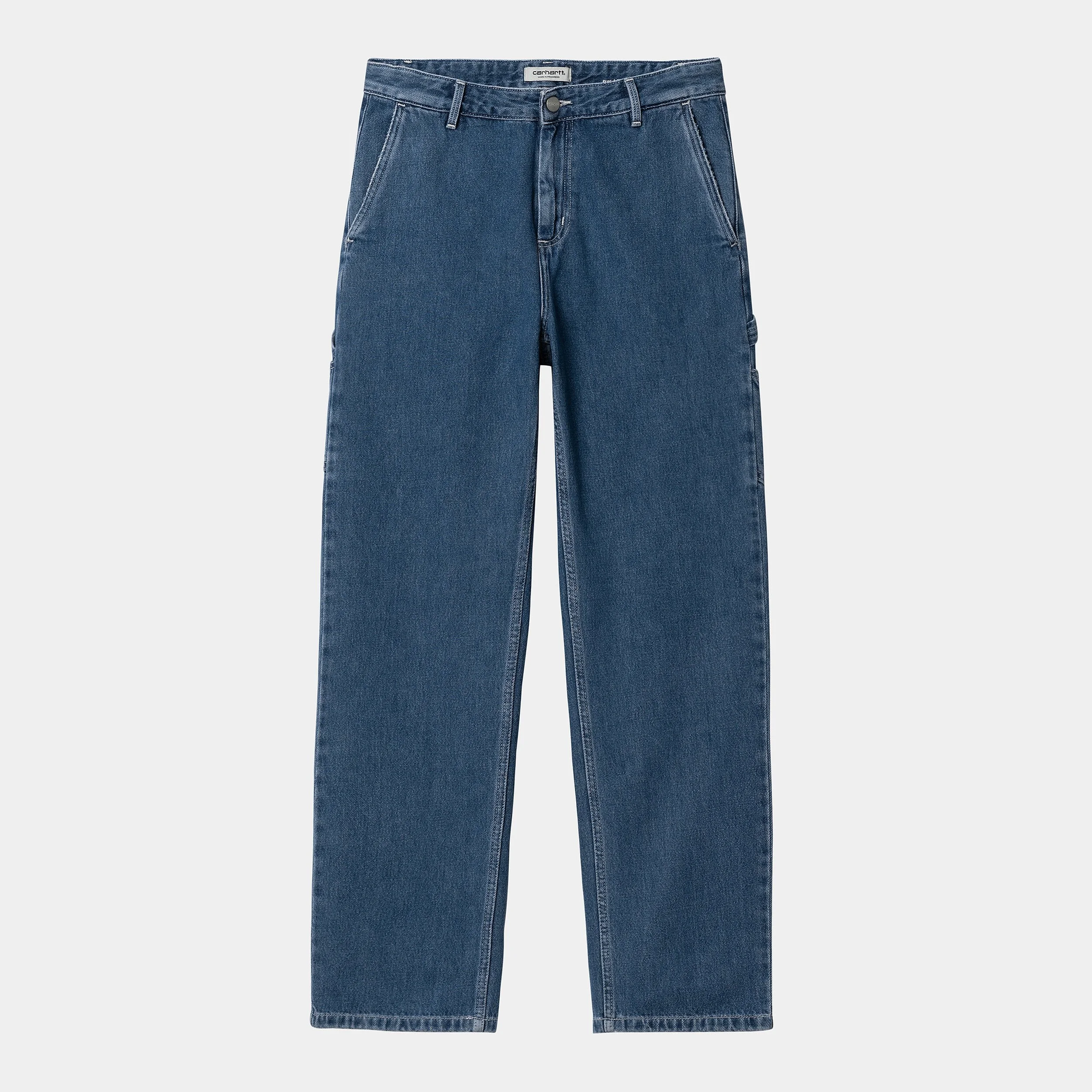 Carhartt WIP W' Pierce Straight Pants in Blue Stone Washed