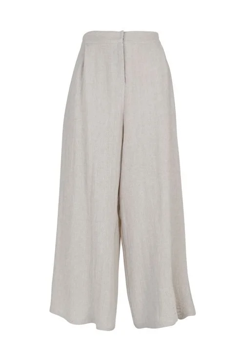 Dusan Herringbone Linen Trousers