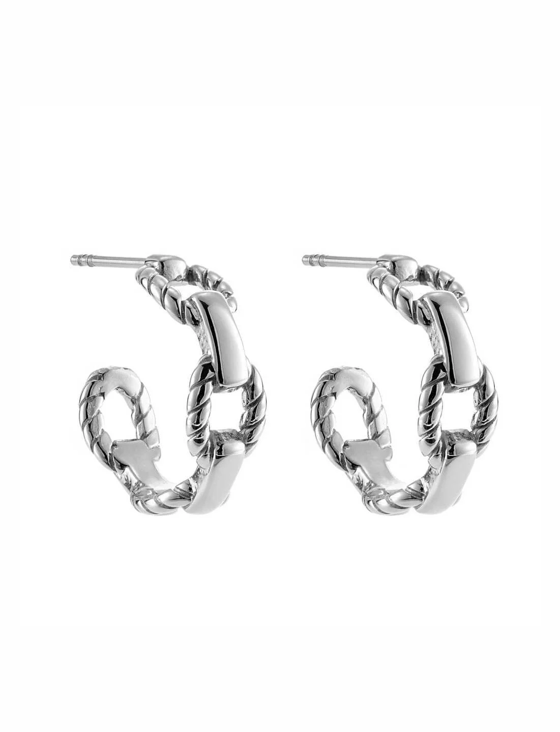 By Jolima Link Creole Earrings