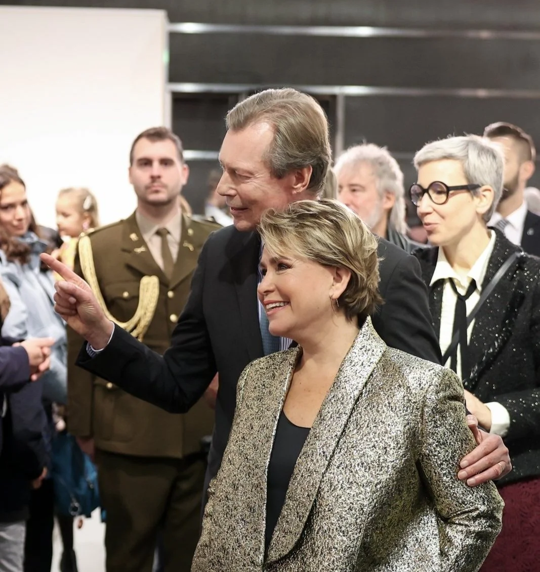 Grand Duke Henri and Grand Duchess Maria Teresa visit Salon 2022 du CAL 