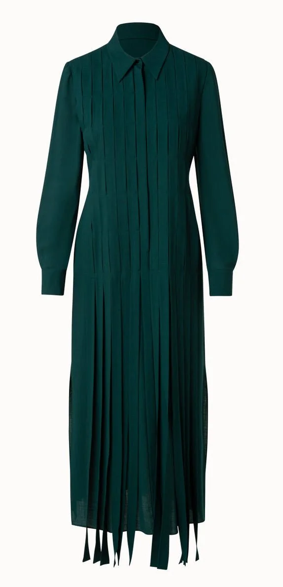 Akris Wool Mousseline Maxi Dress