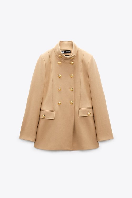 Zara coat with store gold buttons