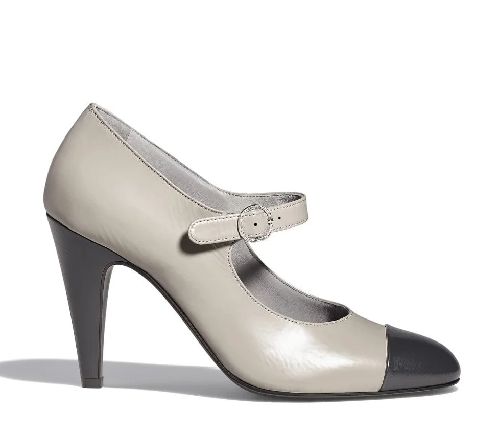 Chanel Shiny Goatskin Open Shoes
