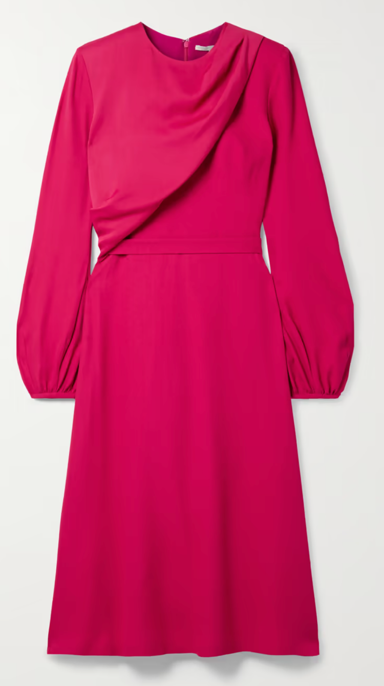 knee length dresses for ladies The Cecilia Dress in Lavender Fog 0 / Lavender Fog main image 1