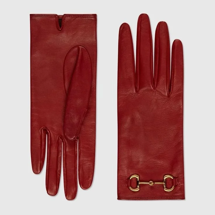 Gucci Horsebit Detail Gloves