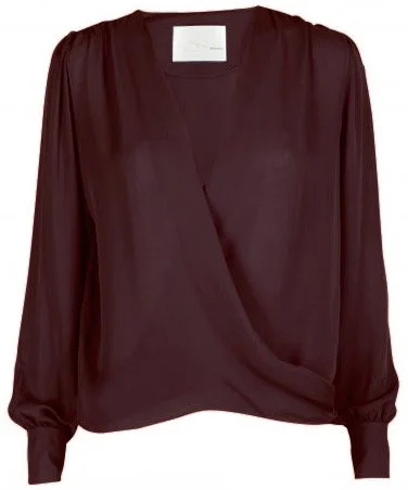 Jesper Hovring Wrap Blouse in Purple