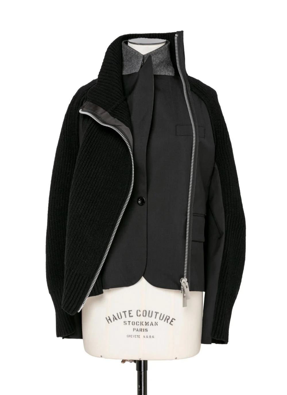 Sacai Suiting x Knit Jacket