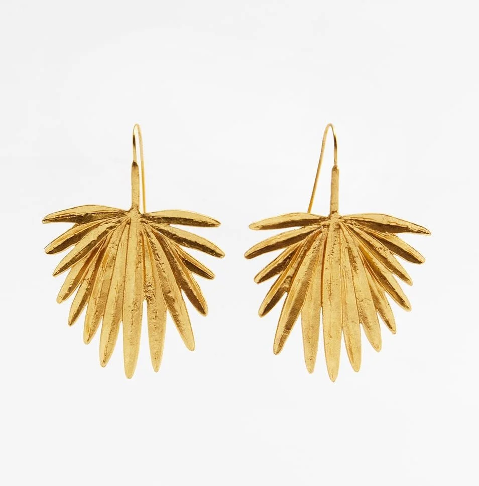Zara Palm Leaf Earrings