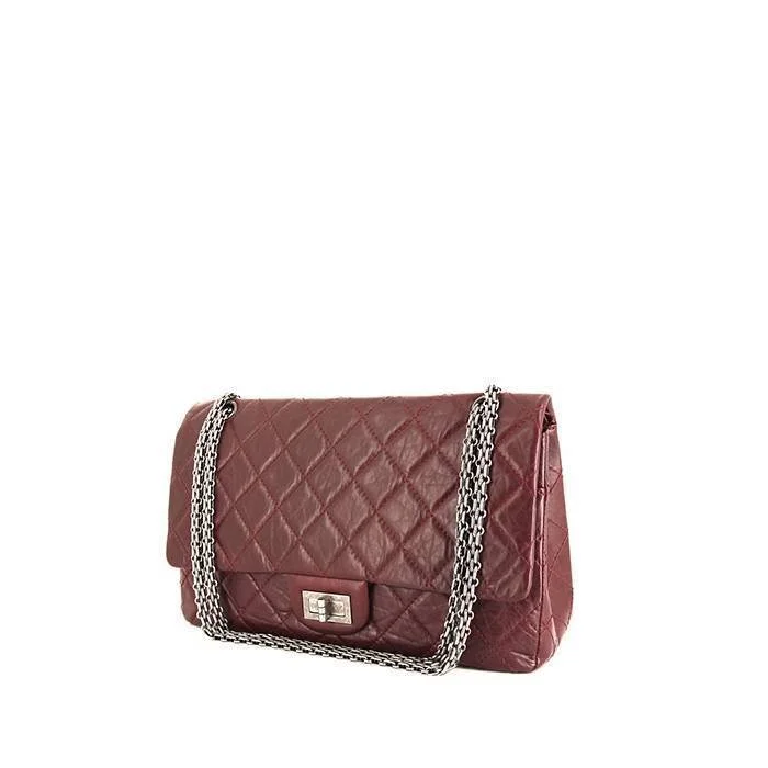 Chanel 2.55 Quilted Handbag in Burgundy