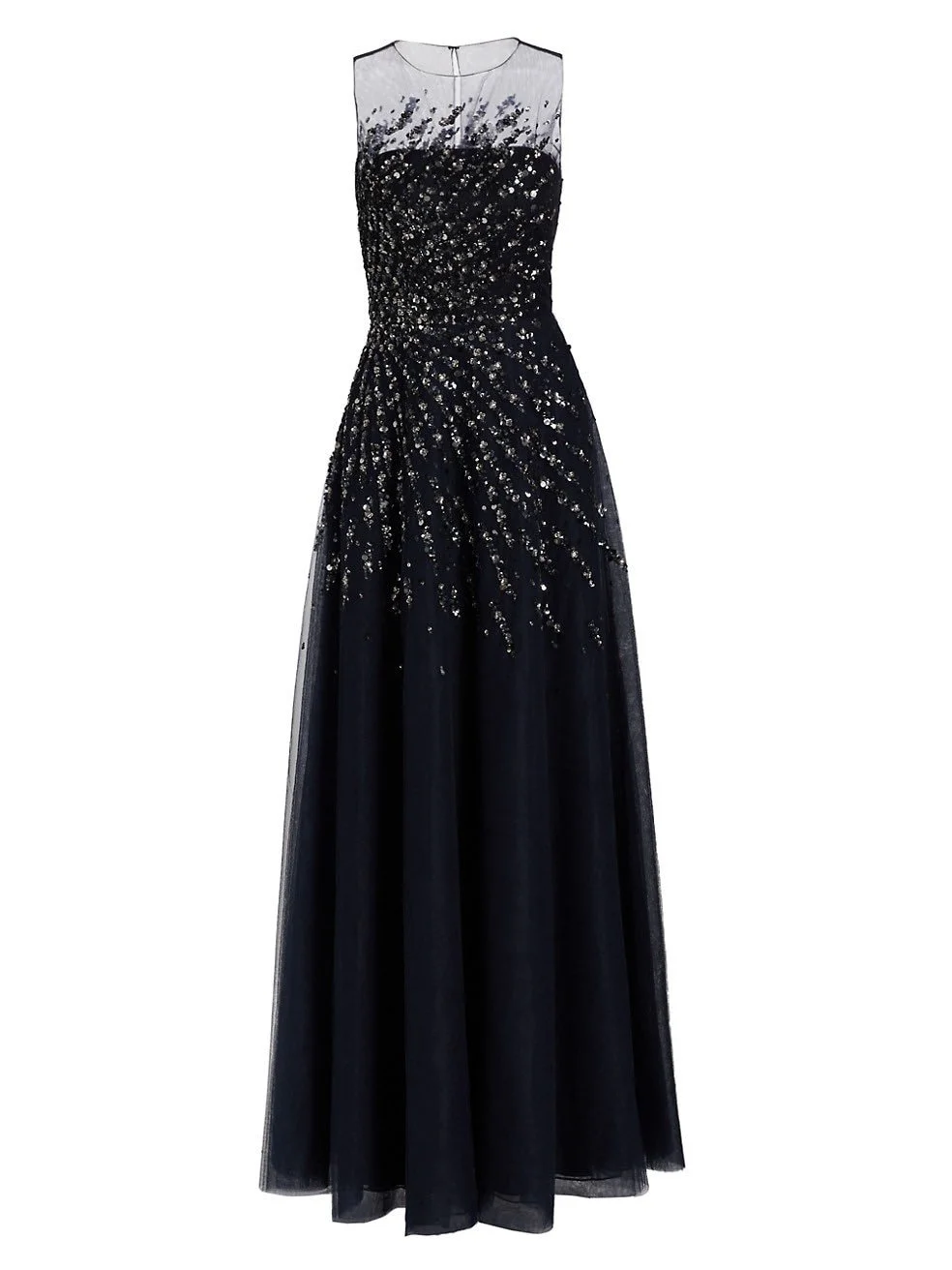 Carolina Herrera Sequined Sleeveless Tulle Gown