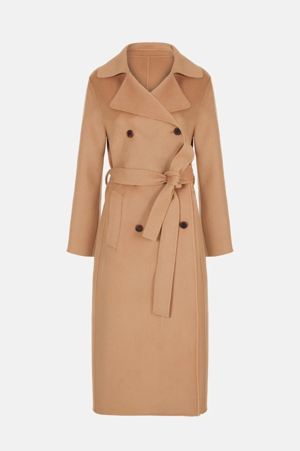 Carolina Herrera Double-Faced Wool Straight Fit Coat
