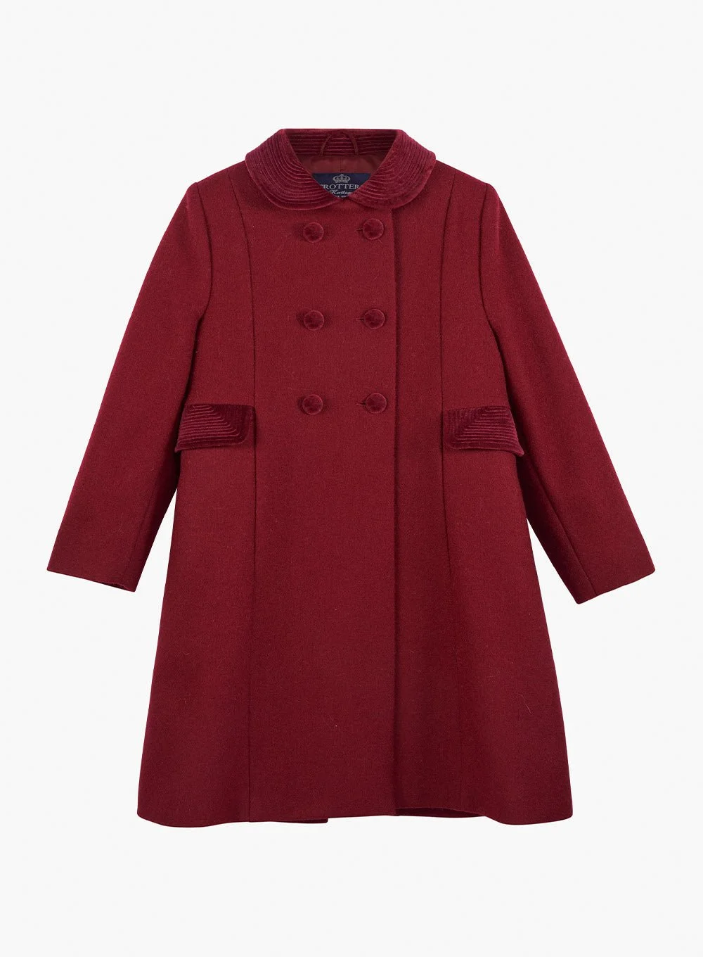 Trotters Heritage Classic Coat in Burgundy