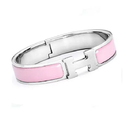 Hermes Clic H Bracelet in Pink