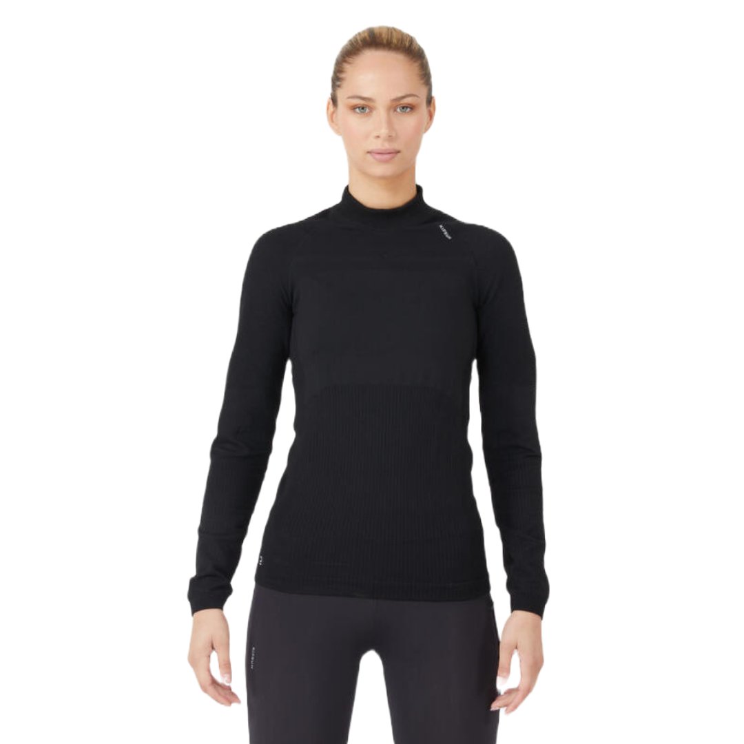 Kiprun Long-Sleeved Seamless Running T-Shirt in Black.jpg