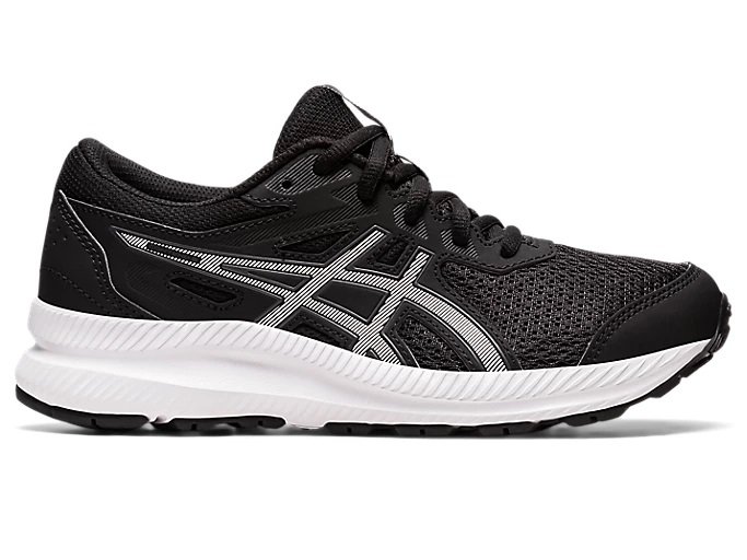 ASICS Contend 8 GS Junior Running Shoes in BlackWhite.jpg