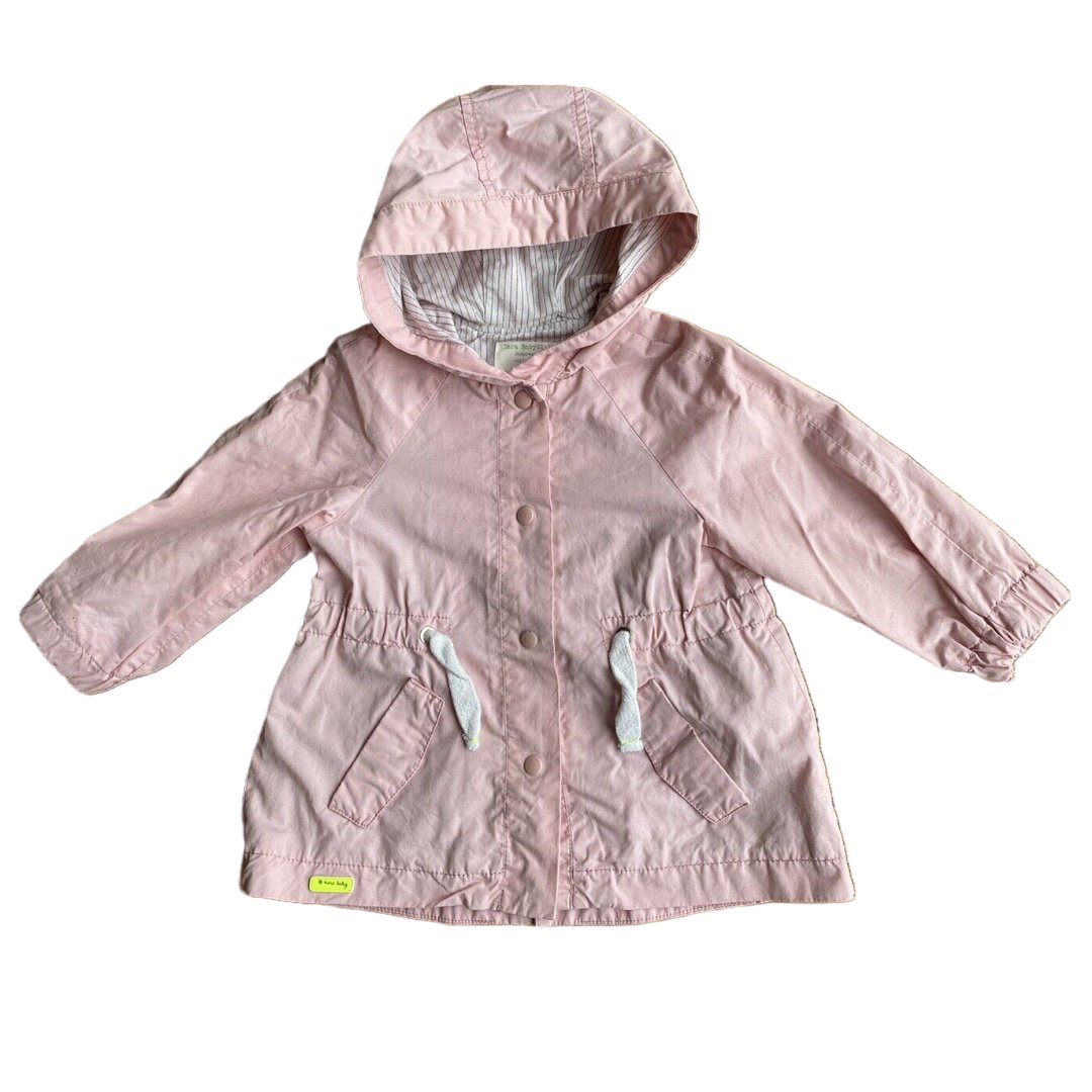 Zara Girls Drawstring Coat in Pink — UFO No More