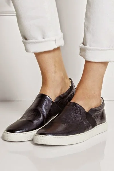 Lanvin Textured-Leather Sneakers