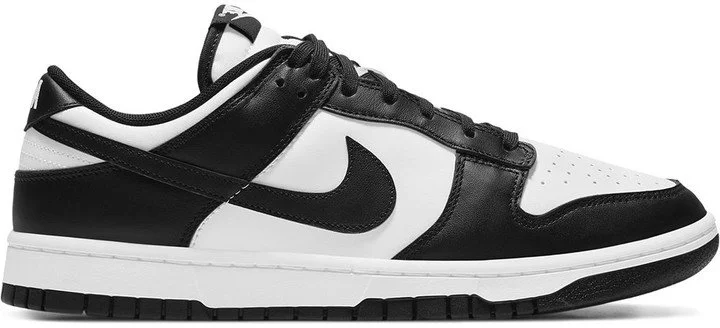 Nike Dunk Low Sneakers in White/Black