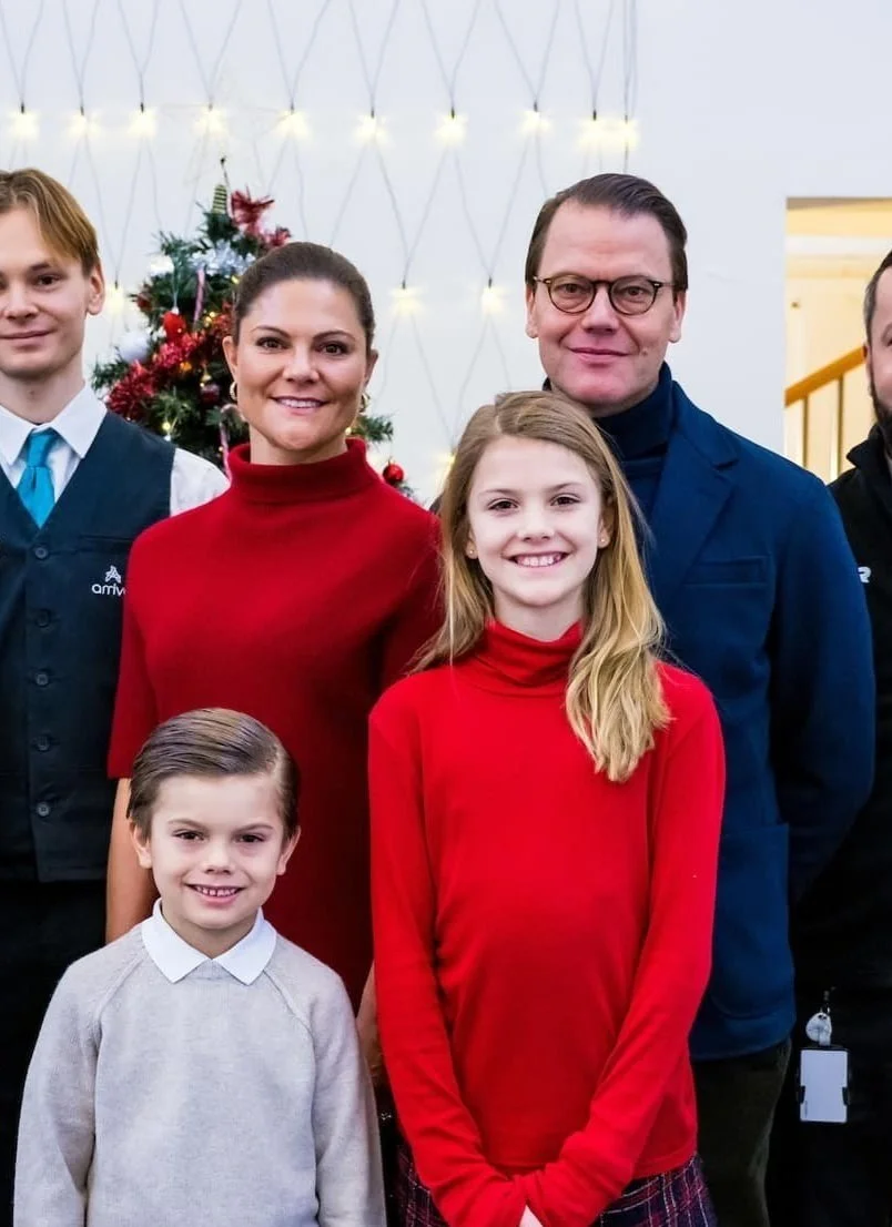 Swedish Crown Princess Family visits Greater Stockholm's local traffic (SL) Depot