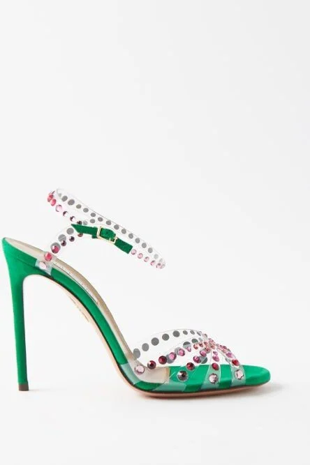Aquazzura store pvc sandals