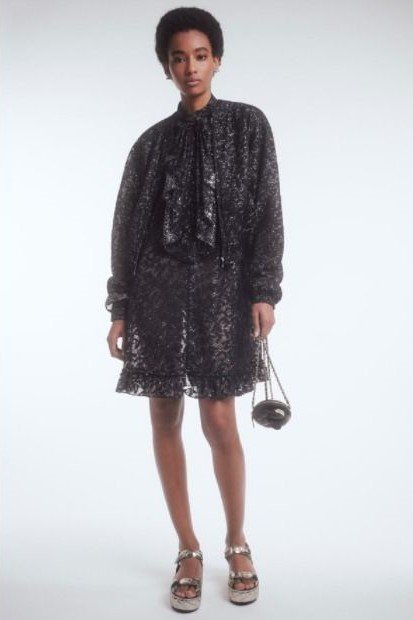 Chanel Ruffle-Trim Sequin-Embellished Dress.jpg