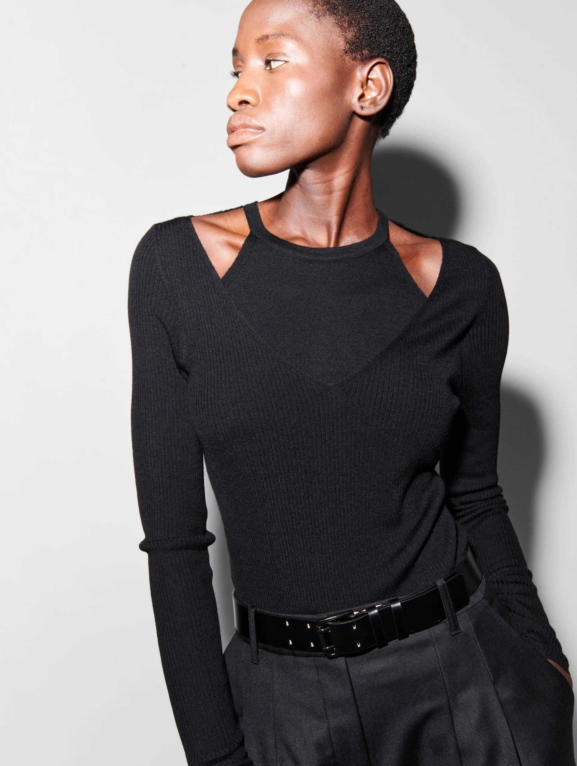 Barbara Bui Trompe-l'Oeil Fine Wool Sweater