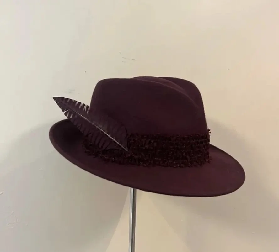 Somerset Millinery Clara Hat in Deep Plum