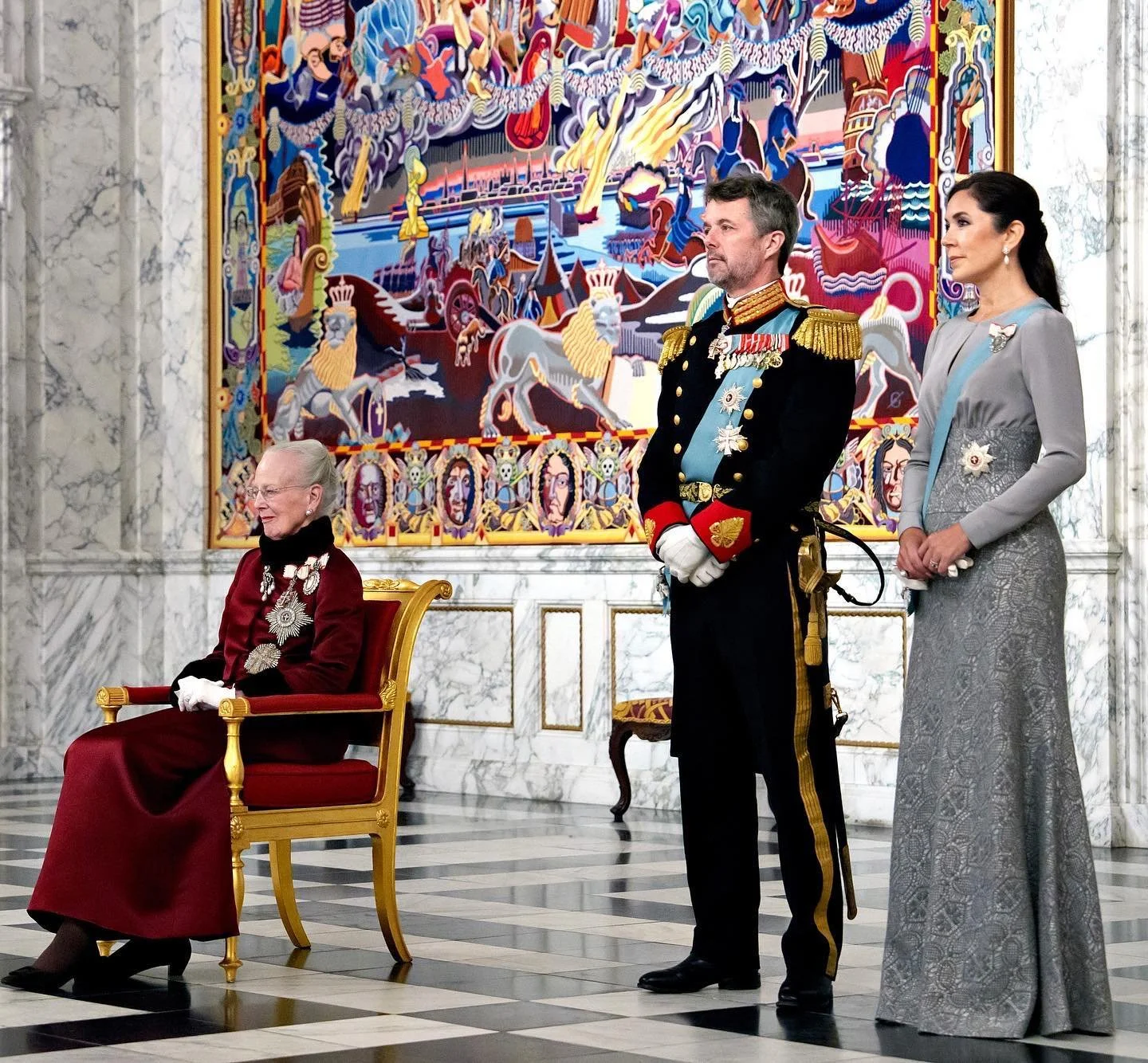Queen Margrethe hosts New Year Receptions