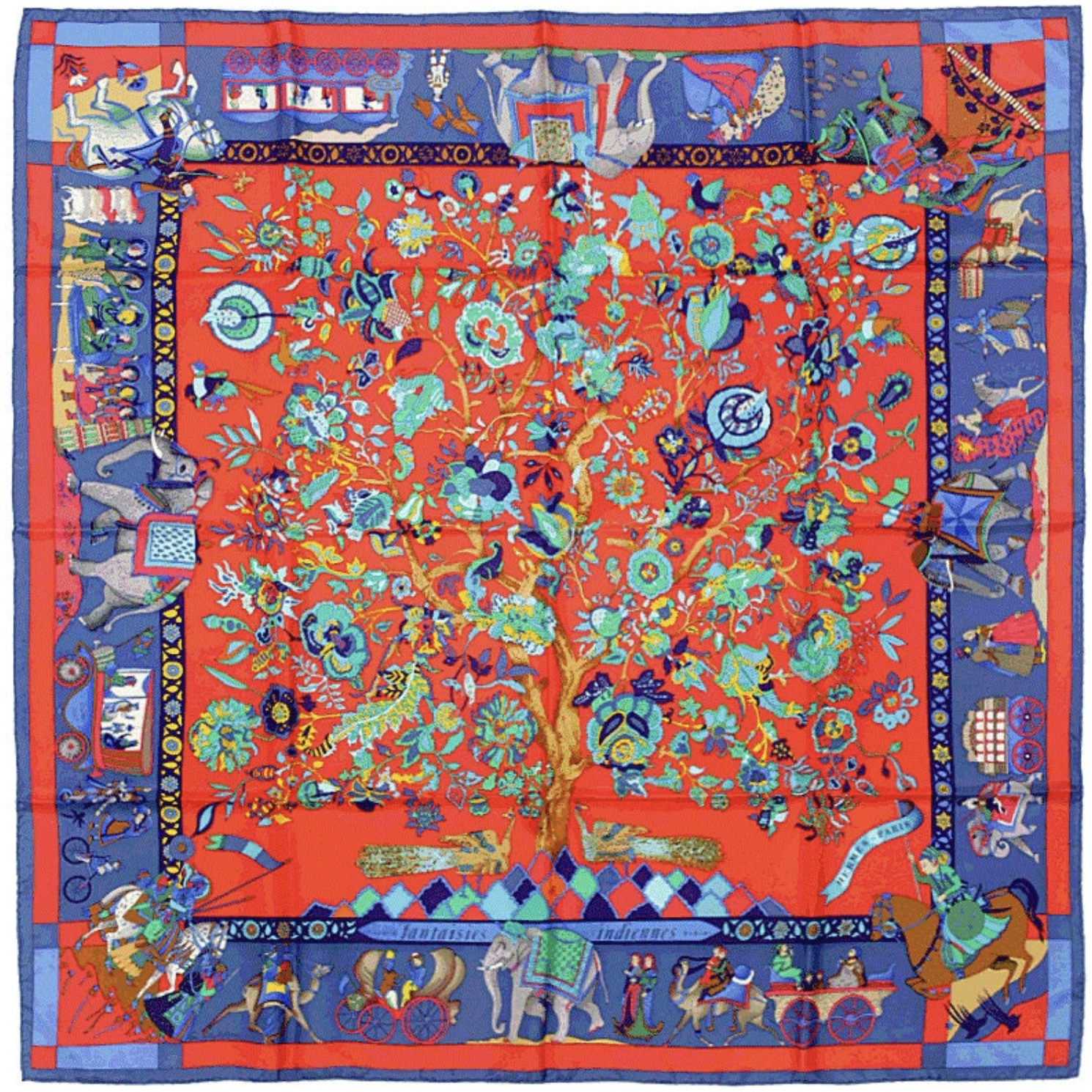 Hermes Fantaisies Indiennes Scarf