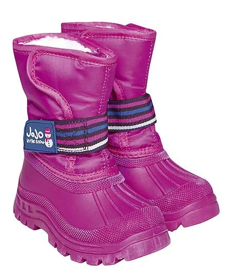 JoJo Maman Bebe Alpine Snow Boots in Raspberry UFO No More
