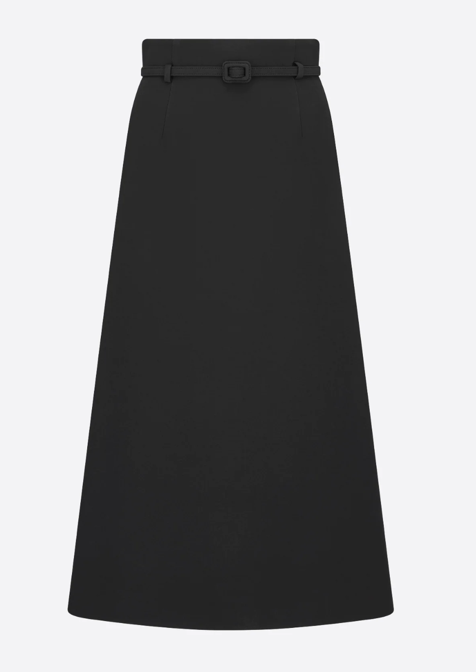 Christian Dior Mid-Length Skirt with Belt in Black