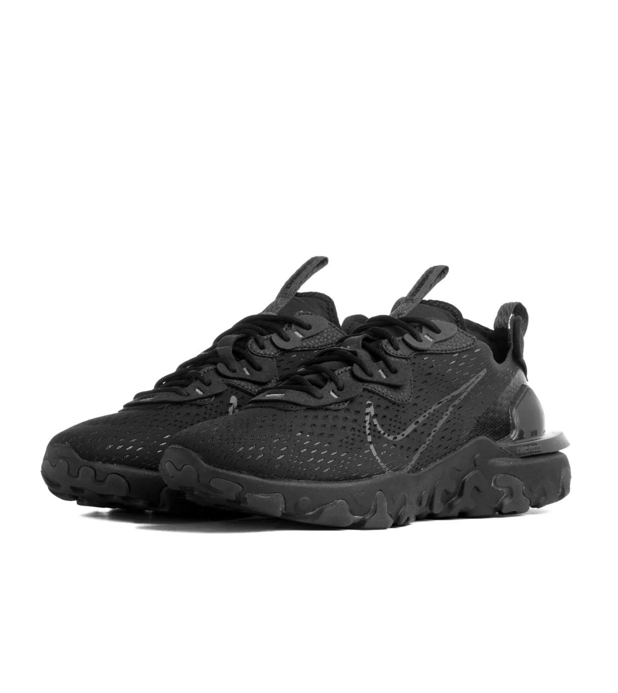 womens black react trainers