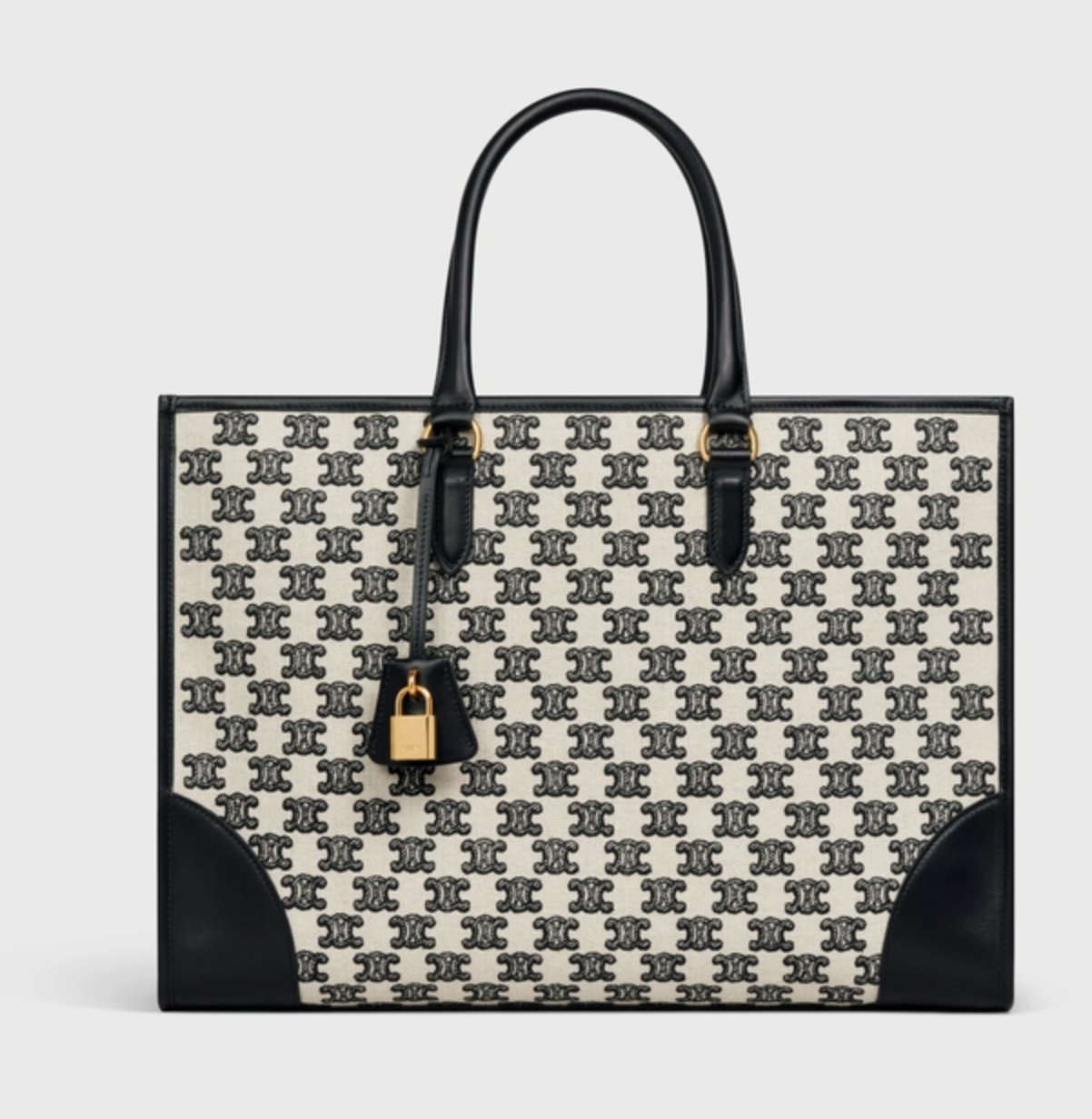 Celine Horizontal Cabas in Textile Triomphe