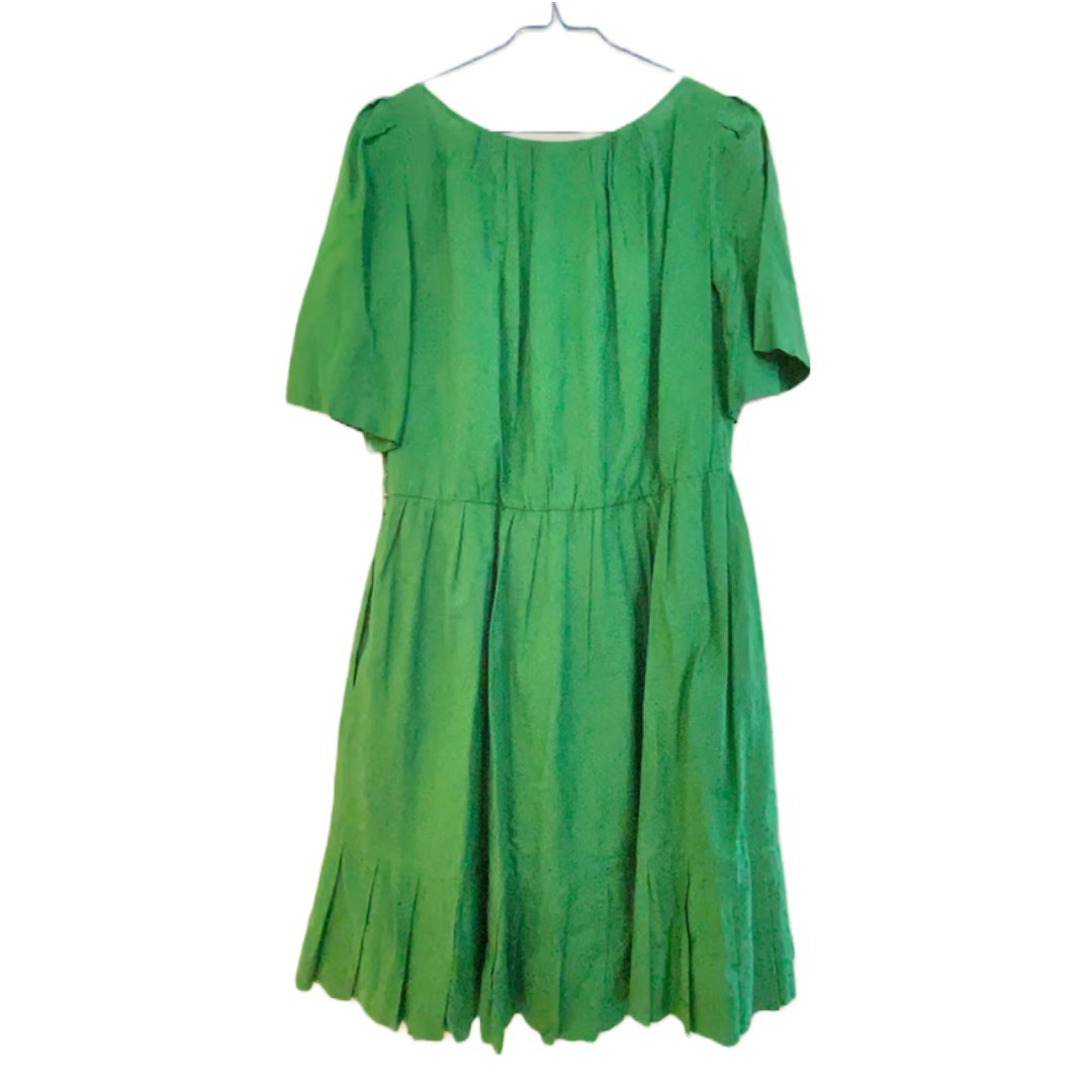 3.1 Phillip Lim Cotton-Blend Pleated Dress in Green.jpg