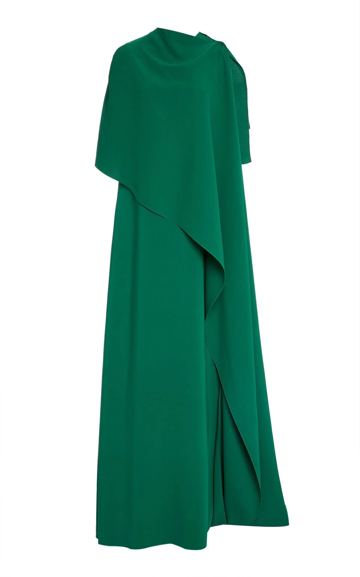 Oscar de la Renta Caped Caftan Gown