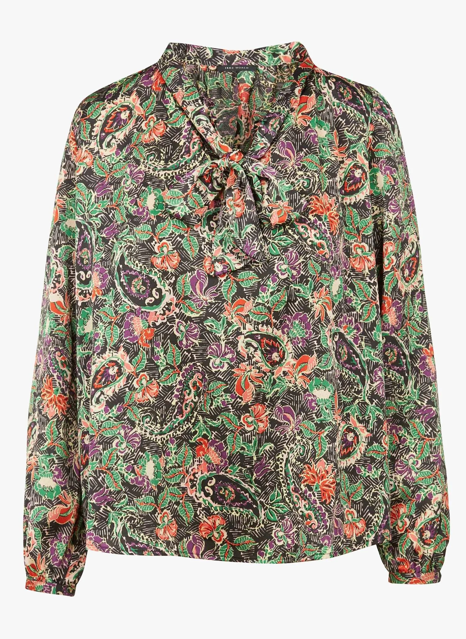 IKKS Multicolored Floral Print Voile Blouse