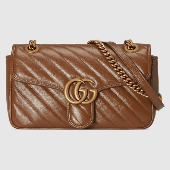 Gucci GG Marmont Matelassé Bag in Brown.jpg