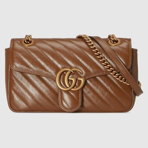 Gucci GG Marmont Matelassé Leather Super Mini Bag in White Chevron Leather  — UFO No More