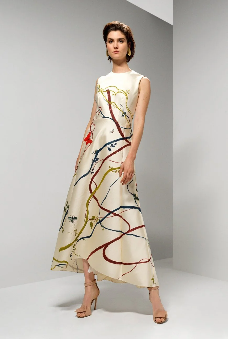 Natan Couture Delphin Midi Dress