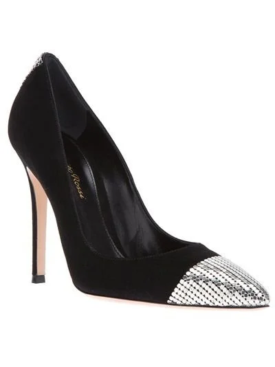 Gianvito Rossi Metal Mesh Cap-Toe Pumps