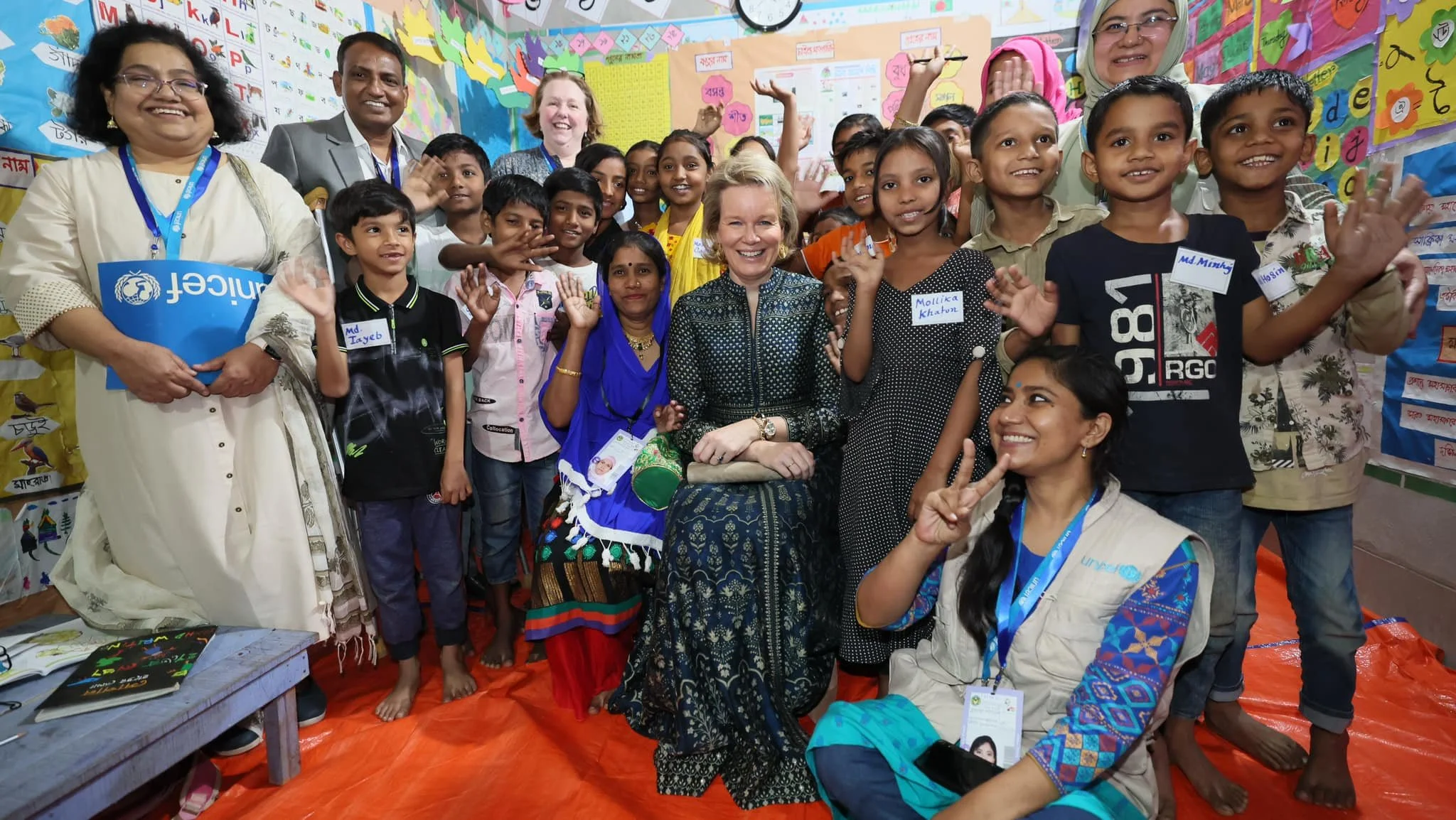 Queen Mathilde visits Bangladesh - Day 1