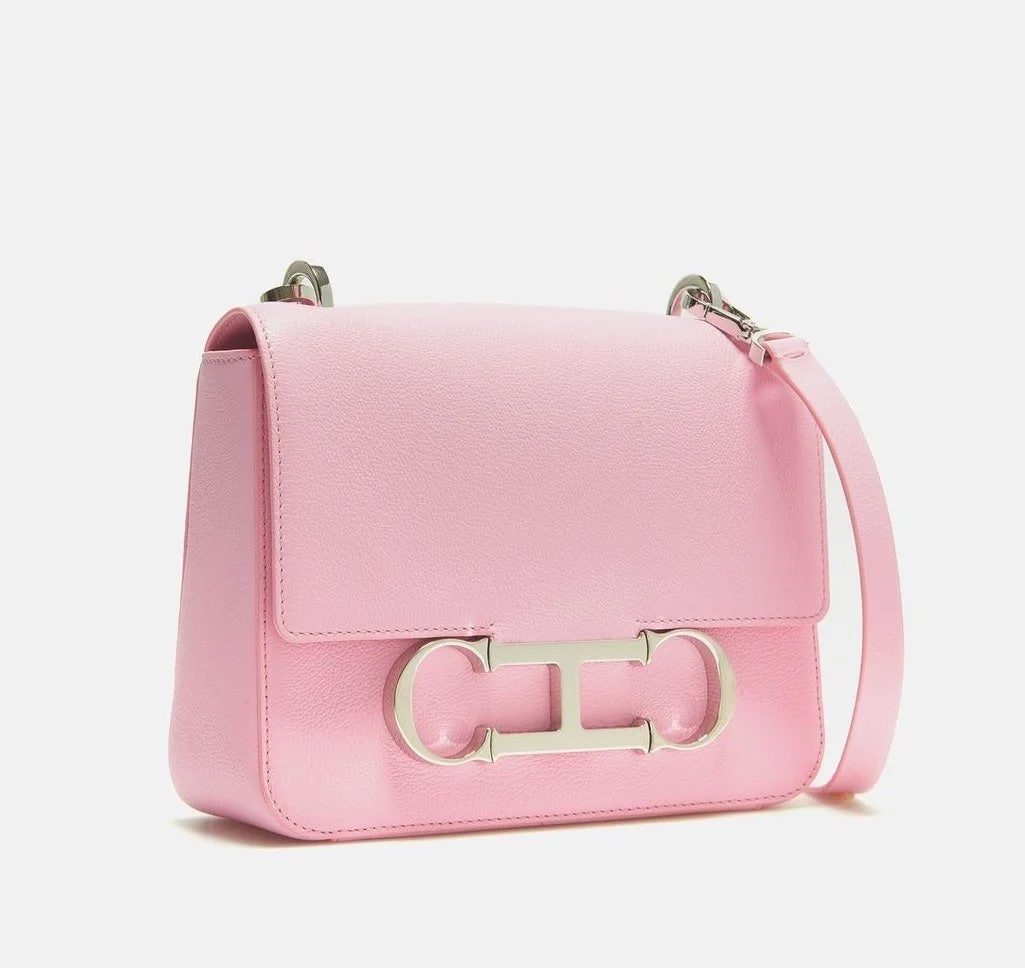 Carolina Herrera Initials Insignia Satchel in Pink