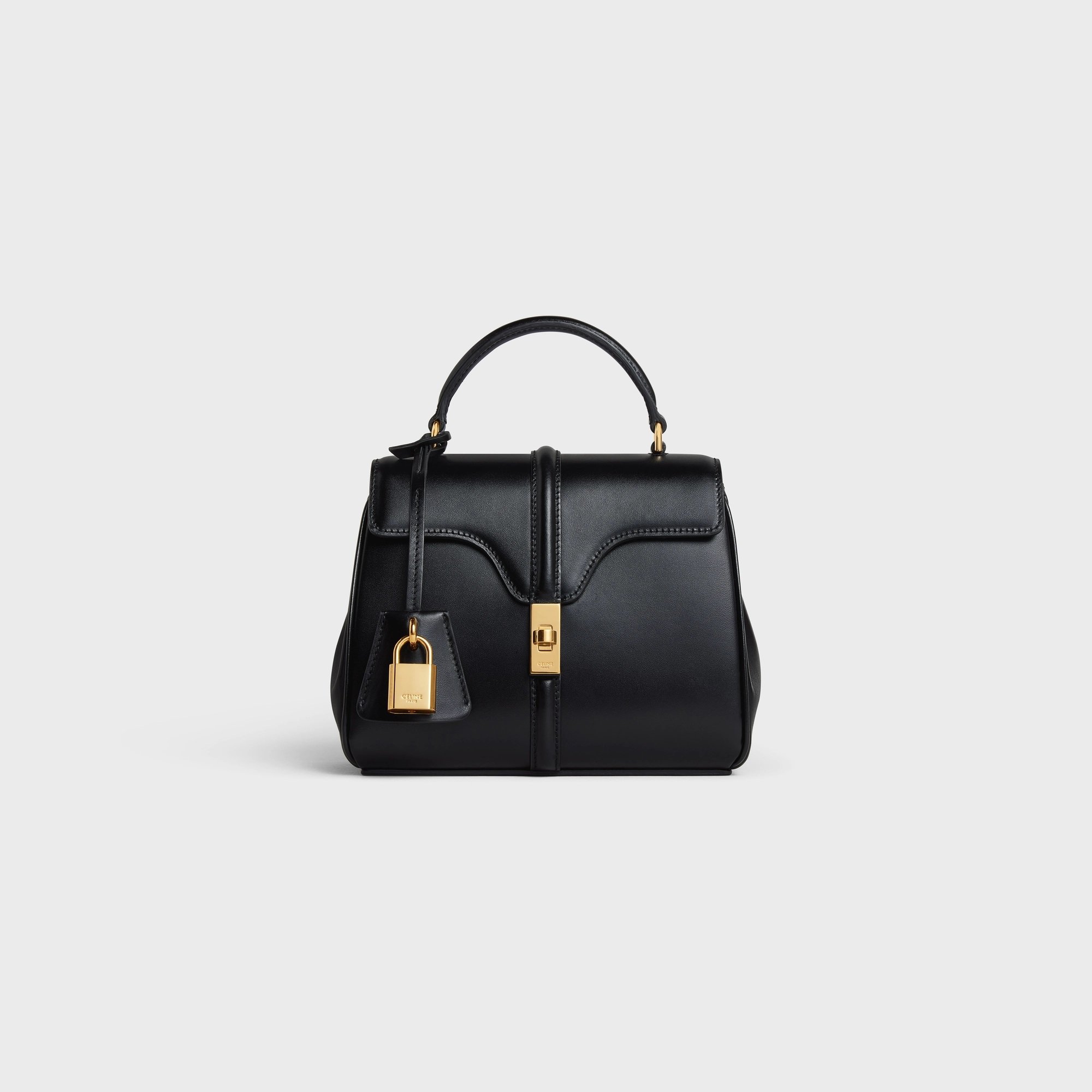 Céline Mini 16 Bag in Black Satinated Calfskin.jpg