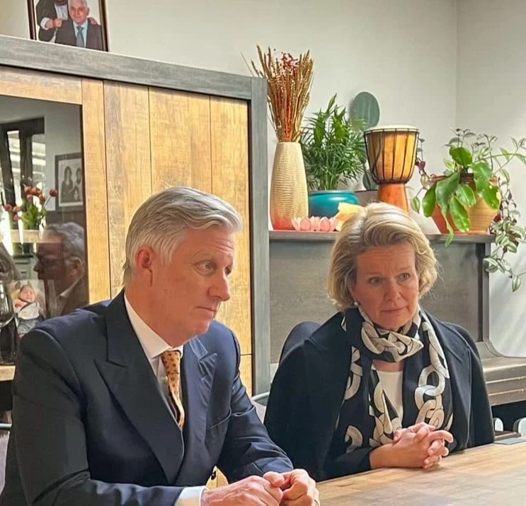 King Philippe and Queen Mathilde meet families affected by the Turkey–Syria earthquake