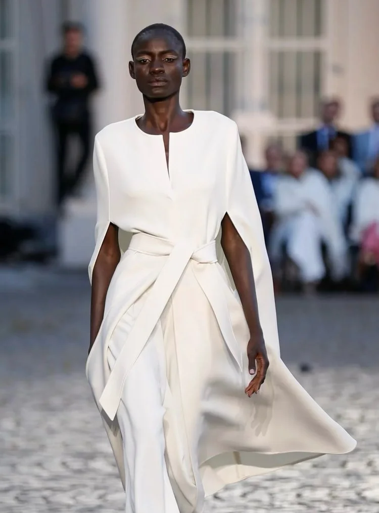 Natan Couture Cashmere and Wool Cape in Purple