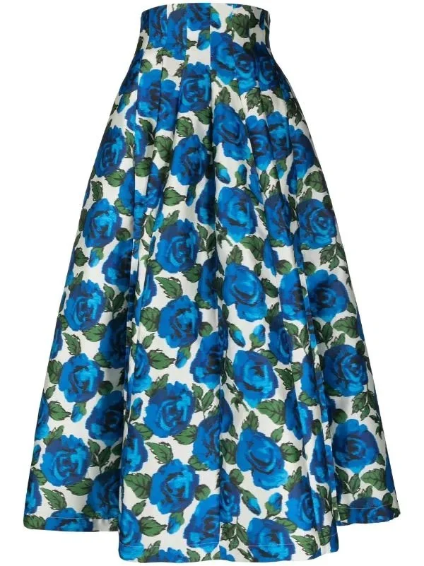 スカート Philosophy Di Lorenzo Serafini Pleated Skirt With Floral Philosophy Di Lorenzo Serafini Pleated Skirt With Floral