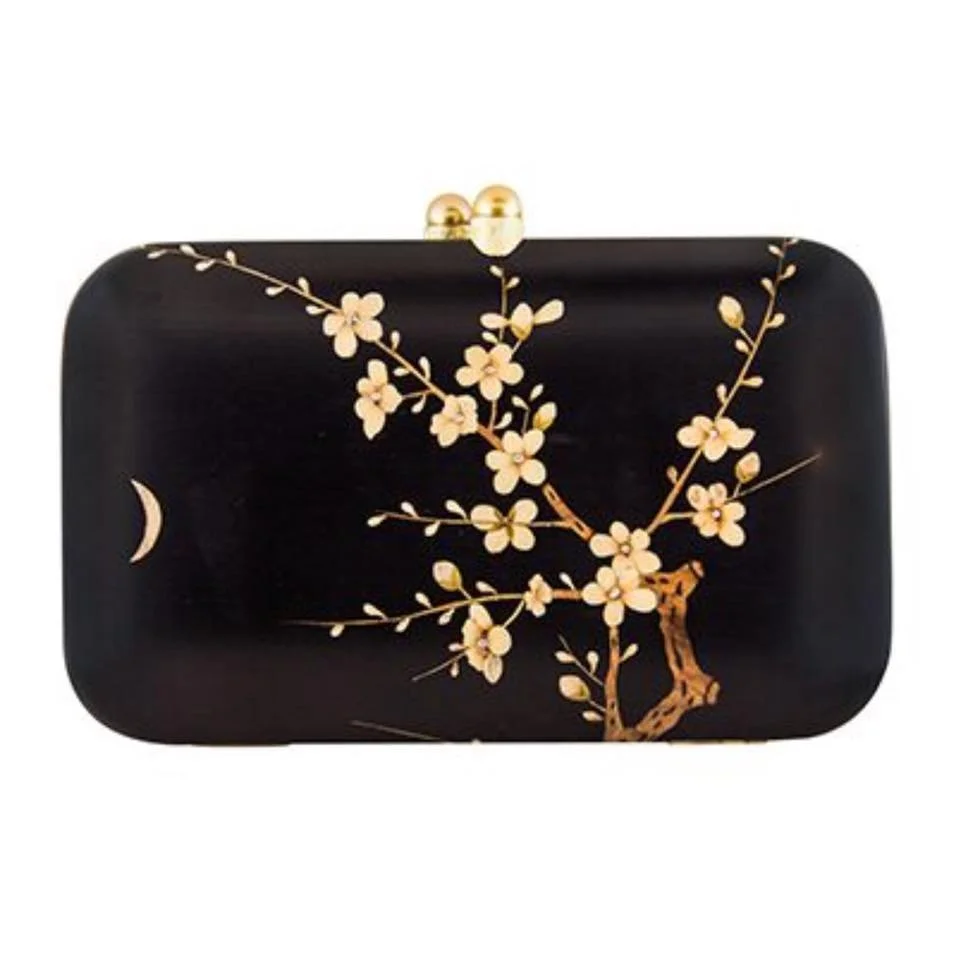 Silvia Furmanovich Marquetry Blossom Clutch