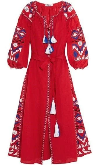 MARCH11 Kilim Embroidered Dress